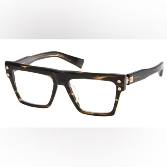 Balmain B V Black and Brown Tortoiseshell Glasses - Picture 3 of 3